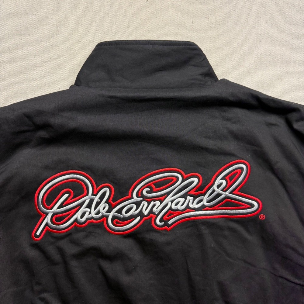 Vintage Dale Earnhardt NASCAR Jacket Mens XXL Black Red Competitors View New #3 - Picture 2 of 13